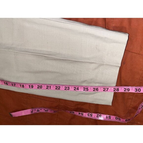 Giorgio Armani Le collezioni Beige Wool Straight-Leg Women's Trousers Size 10 - Picture 8 of 8